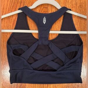 Free People Movement Synergy Crop Top Navy - Size Small